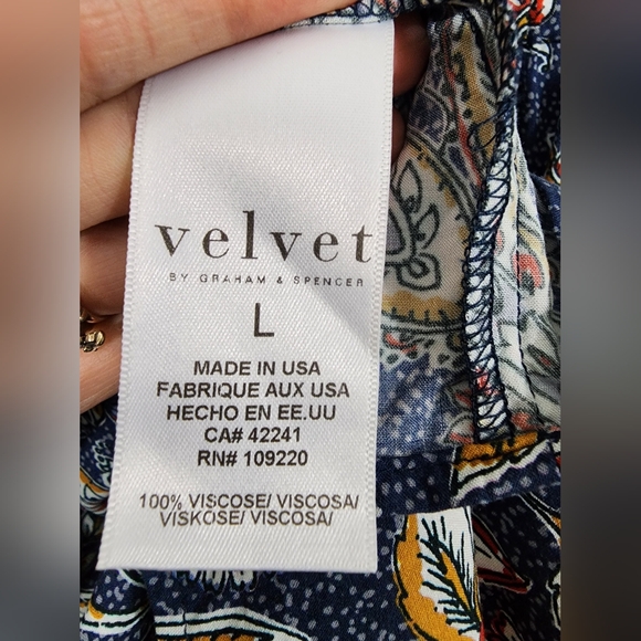 Sold Velvet by Graham and Spencer Paloma tie Waist boho floral mini dress - Picture 8 of 13